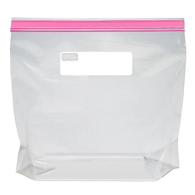 Alt view image 3 of 5 - Amazon Basics Reusable Gallon Food Storage Bags with Double Zipper Seal, Stand and Fill Base, BPA-Free, 120 Count
