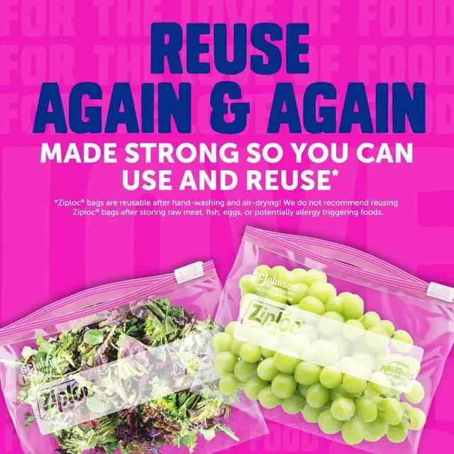 Alt view image 3 of 6 - Ziploc Gallon Food Storage Slider Bags, 68 Count