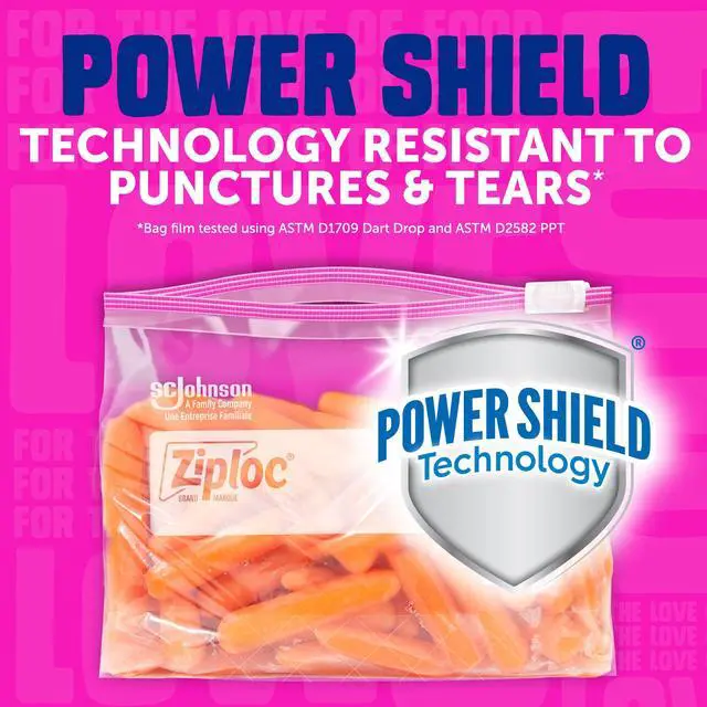 Alt view image 4 of 6 - Ziploc Gallon Food Storage Slider Bags, 68 Count