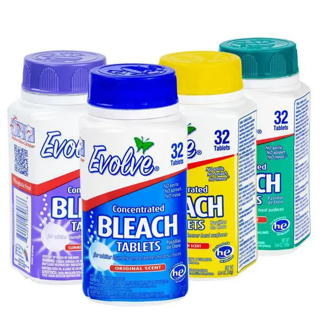 Alt view image 6 of 7 - Evolve Concentrated Bleach Tablets, Linen Breeze Scent, 5.64 oz, 32 Count (3 Pack)