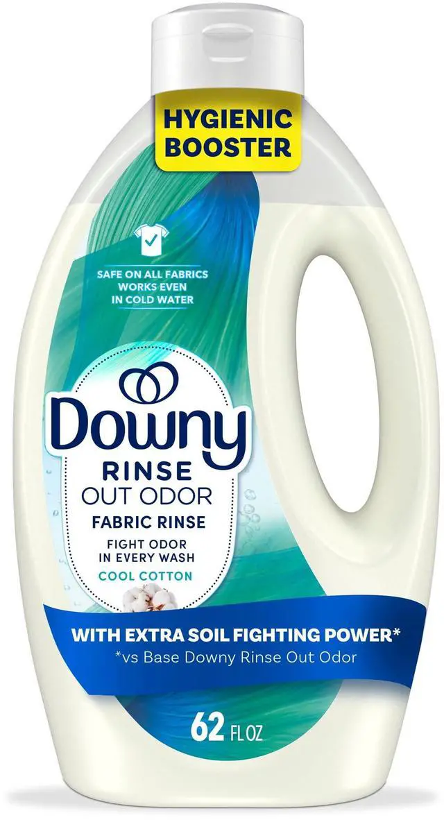Main image of Downy Rinse Out Odor Laundry Rinse, Cool Cotton Scent, Tackles Tough Odors and Refreshes, 62 fl oz