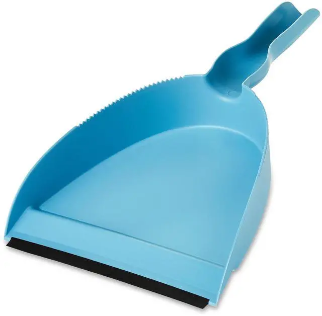 Alt view image 5 of 5 - Great Value Blue Plastic Dust Broom and Pan Set