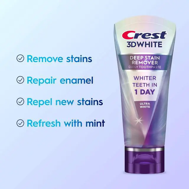 Alt view image 4 of 4 - Crest 3DWhite Brilliance Deep Stain Remover Toothpaste 2.1 oz