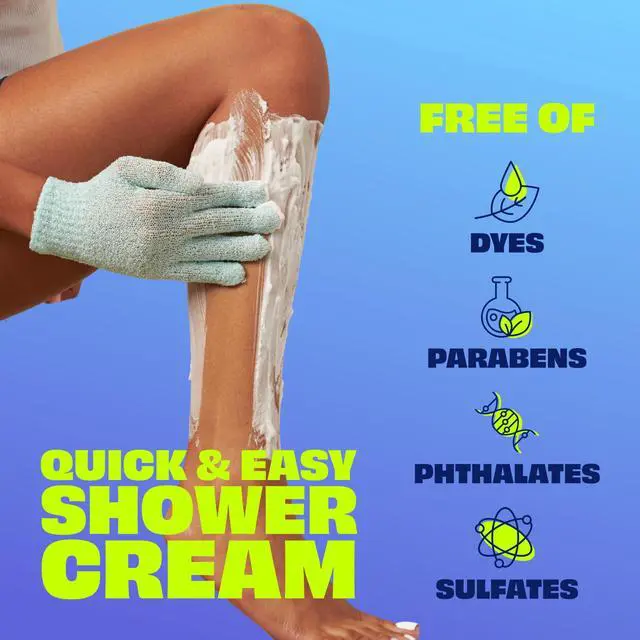 Alt view image 4 of 4 - Nair Sensitive Formula Shower Cream, Hair Removal Cream with Coconut Oil, 12 Oz