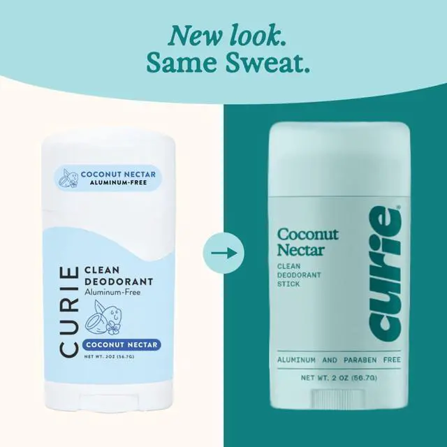 Alt view image 3 of 4 - Curie Clean Deodorant Stick, Aluminum-Free, Coconut Nectar, for Men and Women, 2 oz