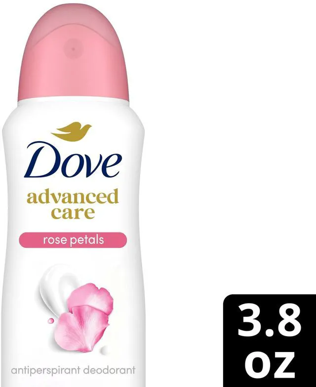 Alt view image 4 of 5 - Dove Advanced Care Antiperspirant Deodorant Spray for After Shave Care, Rose Petals, 72-Hour, Soft Underarms, 3.8oz