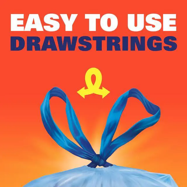 Alt view image 4 of 4 - Hefty Blue Trash Bags, 13Gallon, 60Count