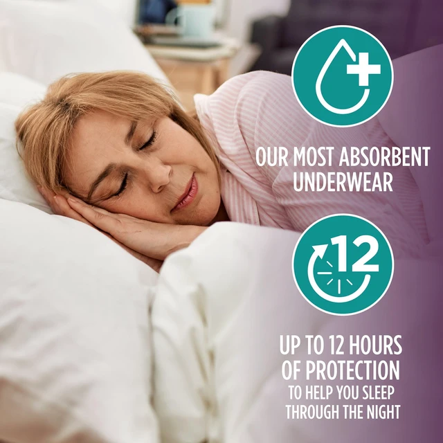 Alt view image 4 of 5 - Assurance Women's Overnight Incontinence and Postpartum Underwear, L, Ultimate Absorbency, 16 Count