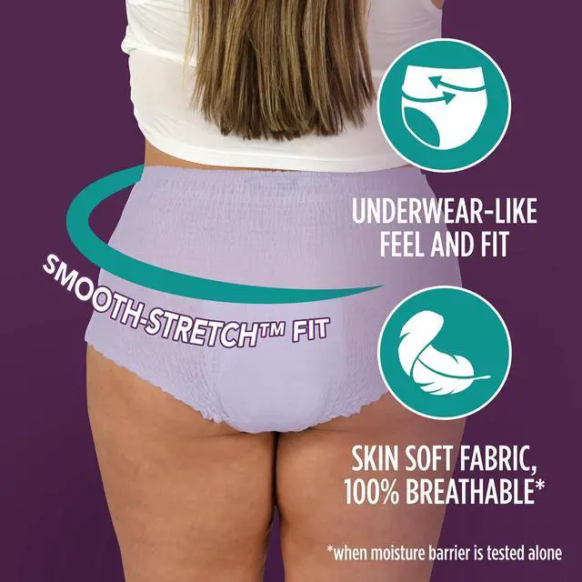 Alt view image 5 of 6 - Assurance Women's Overnight Incontinence and Postpartum Underwear, XL, Ultimate Absorbency, 16 Count