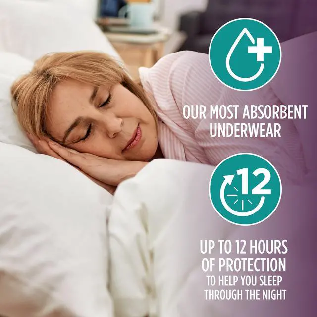 Alt view image 4 of 6 - Assurance Women's Overnight Incontinence and Postpartum Underwear, XL, Ultimate Absorbency, 16 Count