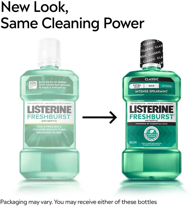 Alt view image 4 of 5 - Listerine Freshburst Intense Antiseptic Mouthwash, Intense Spearmint, 1.5L