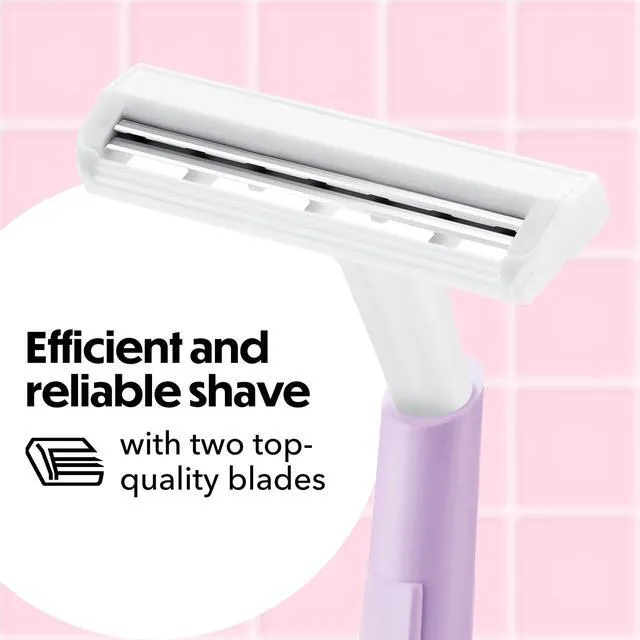 Alt view image 4 of 5 - BIC Silky Touch Women's Disposable Razors, 2 Blades, 18-Pack