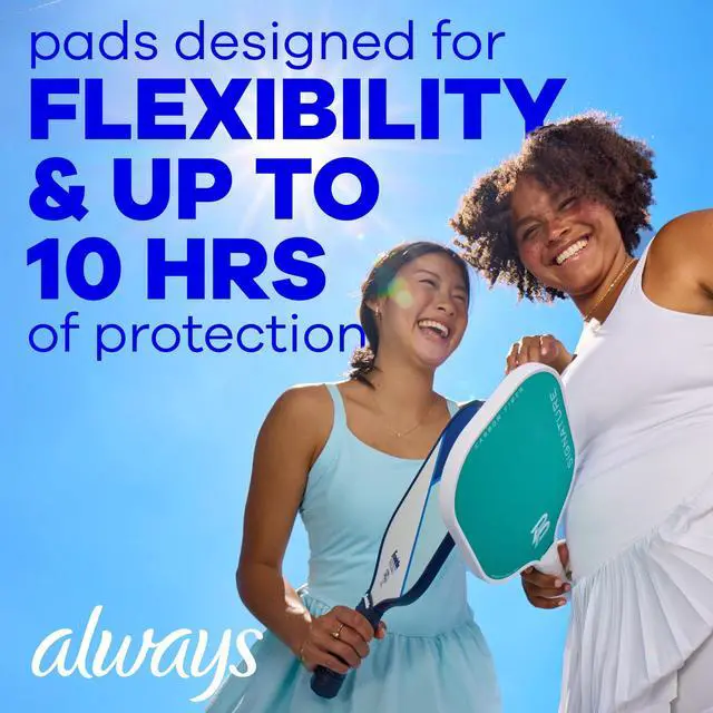 Alt view image 6 of 6 - Always Infinity FlexFoam Size 2 Heavy Pads with Wings, Unscented, 60 Count for Women