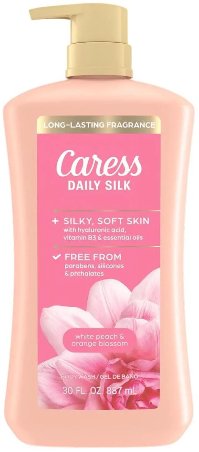 Main image of Caress Daily Silk Moisturizing Body Wash with Hyaluronic Acid and Vitamin B3, 30 oz