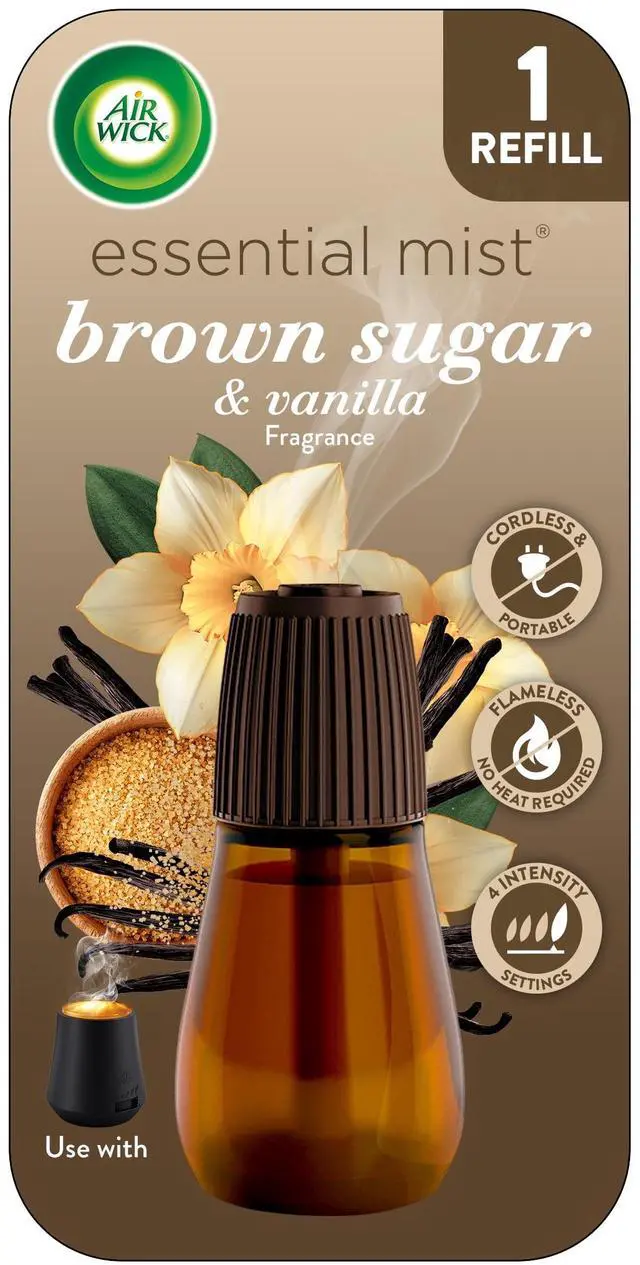 Main image of Air Wick Essential Mist Cordless Diffuser Refill, Brown Sugar and Vanilla Scented Oil, 1 Count