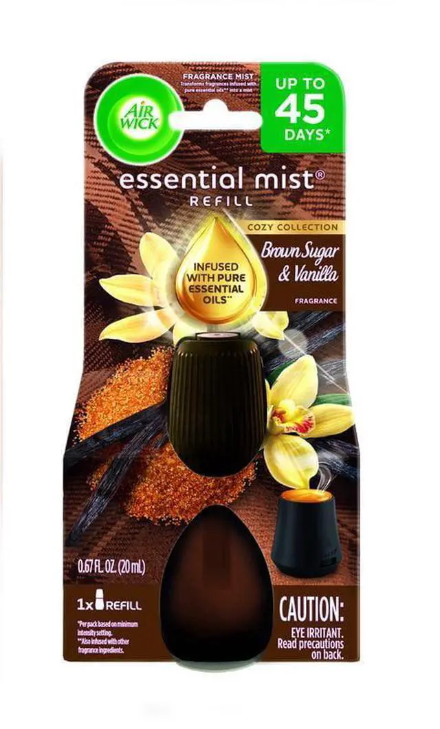 Alt view image 4 of 5 - Air Wick Essential Mist Cordless Diffuser Refill, Brown Sugar and Vanilla Scented Oil, 1 Count