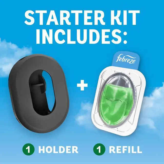 Alt view image 6 of 6 - Febreze Trash Odor Fighter, Gain Original Scent, 1 Holder + 1 Refill