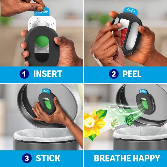 Alt view image 5 of 6 - Febreze Trash Odor Fighter, Gain Original Scent, 1 Holder + 1 Refill