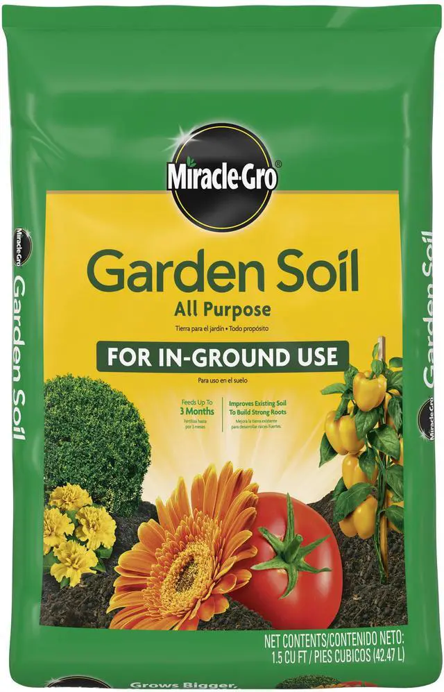 Main image of Miracle-Gro All Purpose Garden Soil for In-Ground Use, 1.5 cu. ft.
