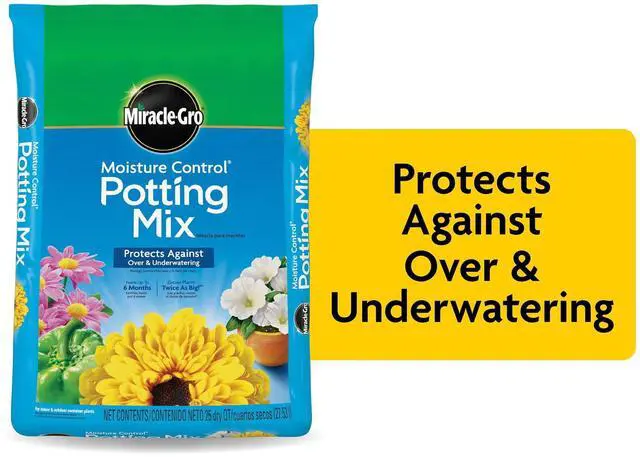 Main image of Miracle-Gro Moisture Control Potting Mix for Container Plants, 25 qt.