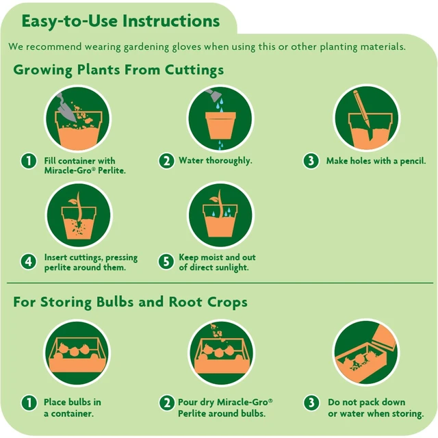 Alt view image 5 of 5 - Miracle-Gro Perlite, 8 qt., Improves Drainage and Aeration in Potting Mixes