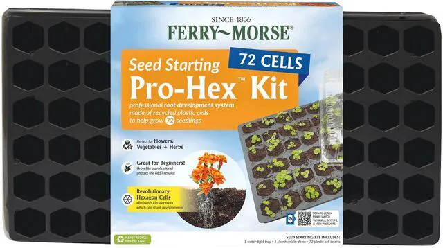 Main image of Ferry Morse Pro-Hex 72-Cell Seed Starting Tray Reusable Plastic