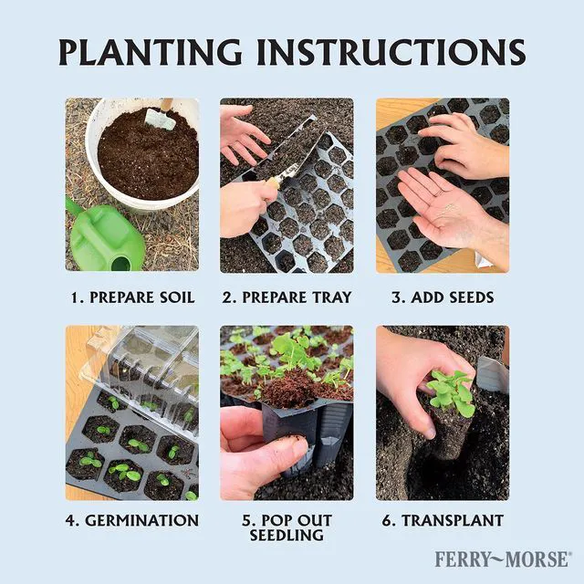 Alt view image 4 of 5 - Ferry Morse Pro-Hex 72-Cell Seed Starting Tray Reusable Plastic