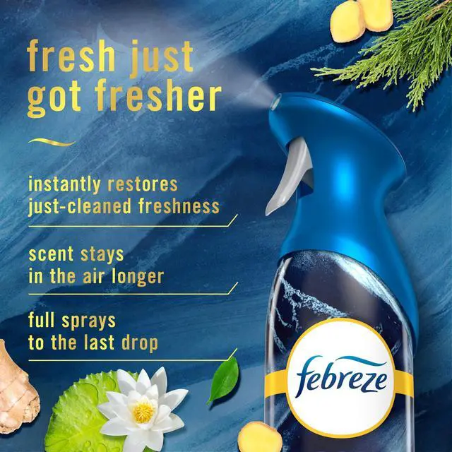 Alt view image 2 of 5 - Febreze Air Mist Luxe Air Freshener Spray, Ocean Scent, 8.1oz, 2 Count
