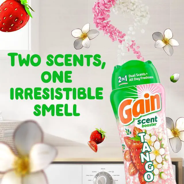 Alt view image 3 of 5 - Gain Tango 2-in-1 In-Wash Scent Booster Laundry Scent Beads, Dual Strawberry & Shea Scent, 21.1 oz