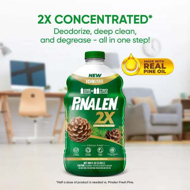 Alt view image 4 of 6 - PINALEN 2X Max Aromas Multipurpose Cleaner - 108 fl oz - Fresh Pine Scent