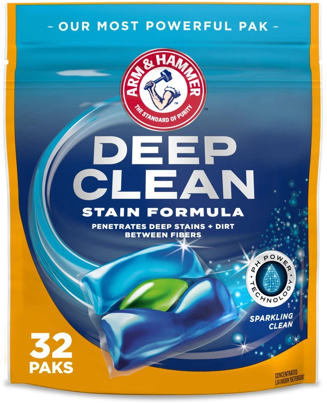 Main image of ARM & HAMMER Deep Clean Stain Formula Laundry Detergent Power Paks