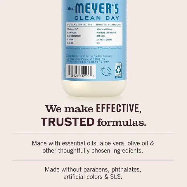 Alt view image 4 of 6 - Mrs. Meyer's Clean Day Hand Soap - Rain Water Scent, 12.5 Fl Oz