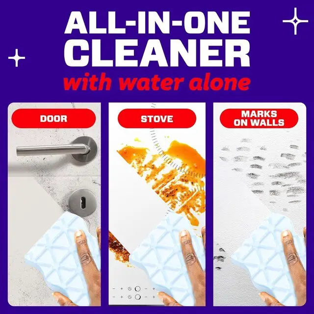 Alt view image 6 of 7 - Mr. Clean Magic Eraser Sponge, All Purpose Cleaner, Cleaning Scrubber, Wall, Sneaker, Kitchen, Bathroom, Shower Cleaner, Cleaning Supplies, Melamine Sponge, Cleaning Pads, Extra Durable, 4ct
