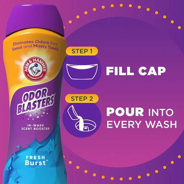 Alt view image 3 of 7 - ARM & HAMMER Odor Blasters Laundry Scent Booster, Fresh Burst, 24Oz