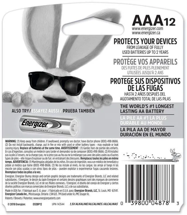 Alt view image 2 of 6 - Energizer MAX AAA Alkaline Batteries (8 Pack)