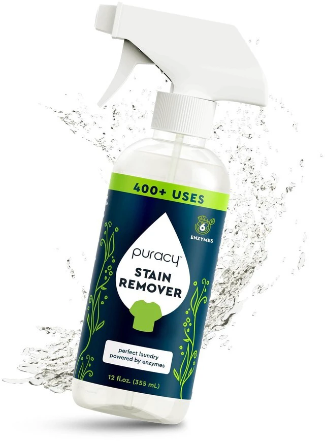 Main image of Puracy Stain Remover Spray, 12 fl oz, Travel and Laundry Stain Remover for Clothes, Baby Essentials, Kids Stains, Oil and Fabric