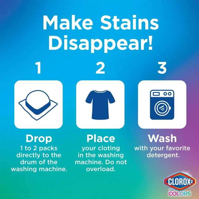 Alt view image 6 of 6 - Clorox 2 Laundry Stain Remover and Color Booster Pack, 40 Count