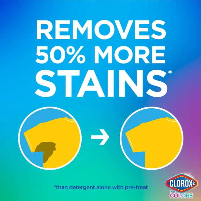 Alt view image 4 of 6 - Clorox 2 Laundry Stain Remover and Color Booster Pack, 40 Count