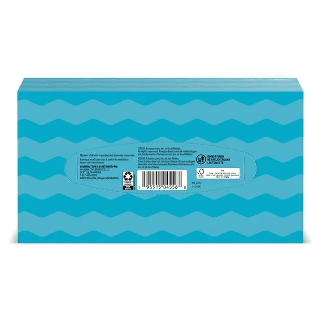 Alt view image 5 of 6 - Basics Facial Tissue, 2-Ply, 640 Count (4 Packs of 160)