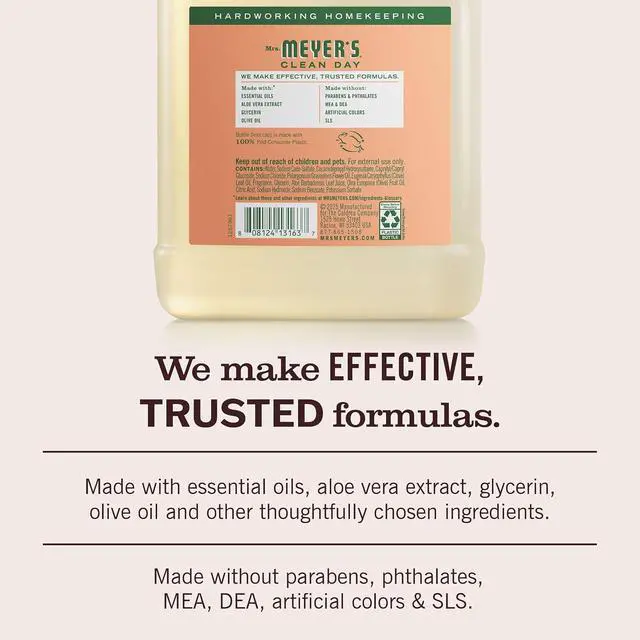 Alt view image 3 of 6 - Mrs. Meyer's Clean Day Hand Soap Refill, Geranium Scent, 33 Fl Oz Bottle