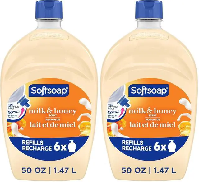 Main image of Softsoap Milk & Honey Scented Liquid Hand Soap Refill, 50 Ounce (Pack of 2)