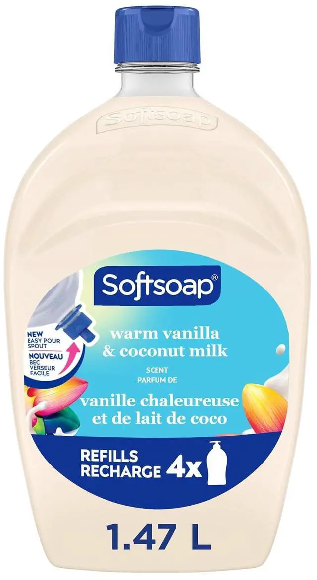 Main image of Softsoap Liquid Hand Soap 50 fl oz Warm Vanilla and Coconut Milk Refill