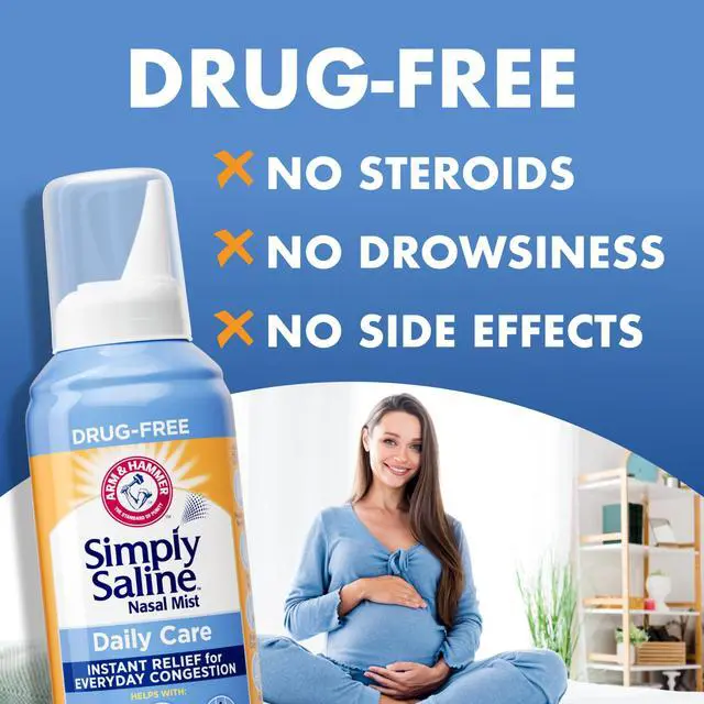 Alt view image 2 of 6 - Arm & Hammer Simply Saline Daily Care Nasal Spray, 4.5oz