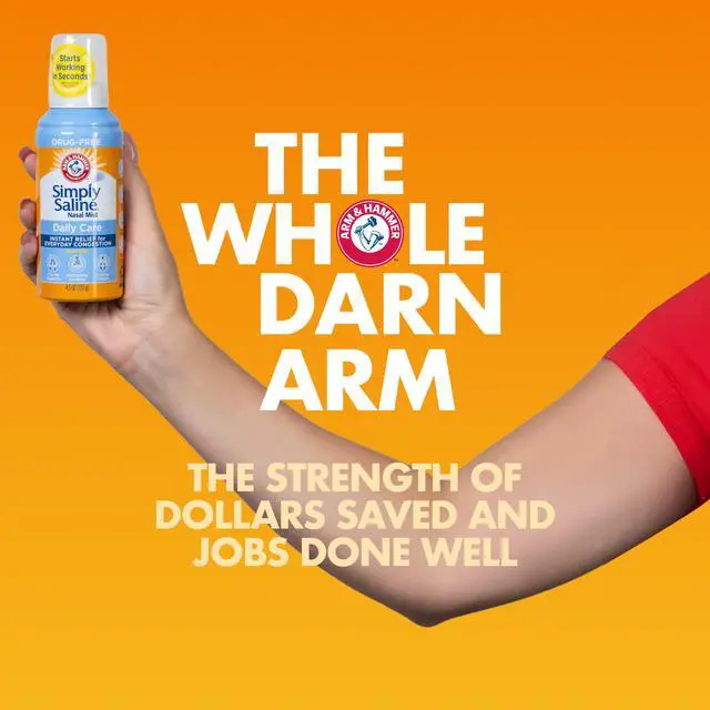 Alt view image 5 of 6 - Arm & Hammer Simply Saline Daily Care Nasal Spray, 4.5oz