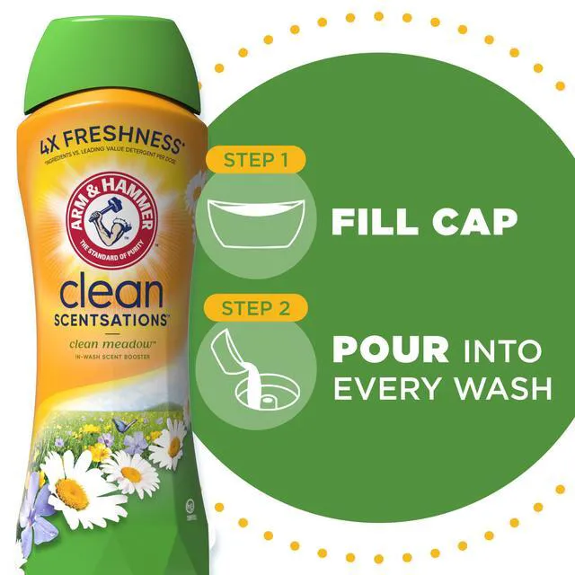 Alt view image 2 of 6 - ARM & HAMMER Clean Scentsations Laundry Scent Booster, Clean Meadow, 24 Oz