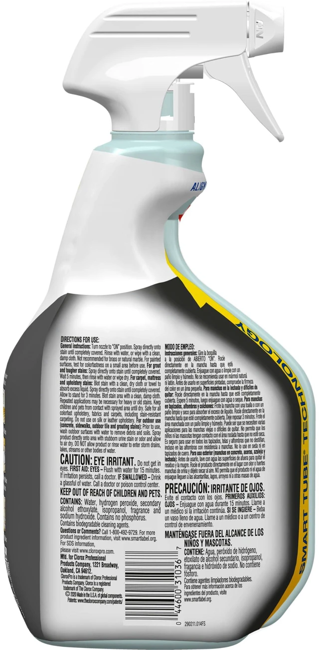 Alt view image 5 of 6 - CloroxPro Urine Remover Spray for Stains and Odors, 32 Ounces (Package May Vary)