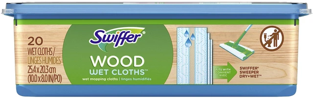 Main image of Swiffer Heavy Duty Wet Multi-Surface Cloth Refills for Hardwood Floors, 20 Count