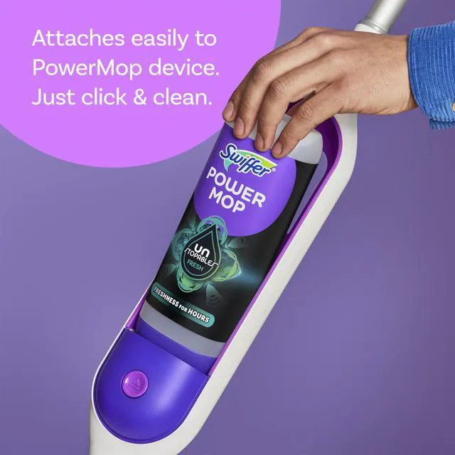 Alt view image 5 of 6 - Swiffer PowerMop Floor Cleaning Solution, Unstopables Fresh Scent, PowerMop Refills, 25.3 fl oz, 2 Pack