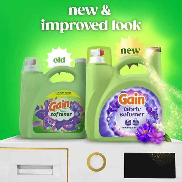 Alt view image 3 of 7 - Gain Moonlight Breeze Liquid Laundry Fabric Softener & Conditioner, Long Lasting Scent, Softens, Reduces Static & Wrinkles, 140 fl oz