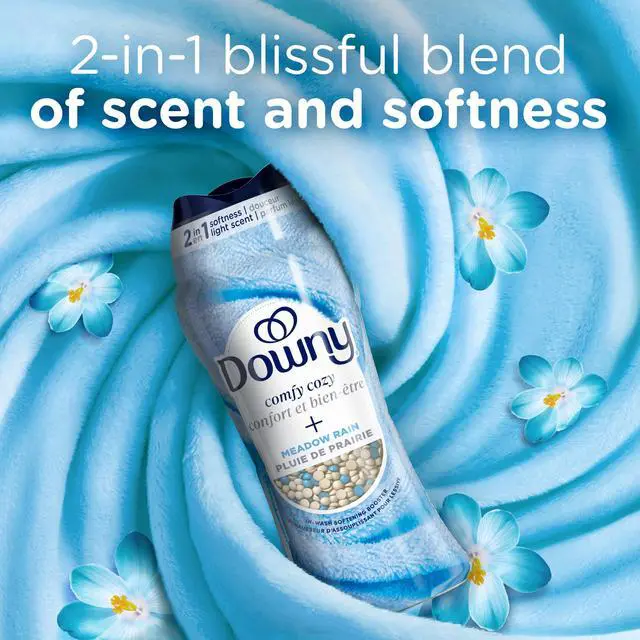 Alt view image 7 of 7 - Downy Blends In-Wash Laundry Scent Booster Beads, Meadow Rain, 13 oz, Fabric Softener Beads